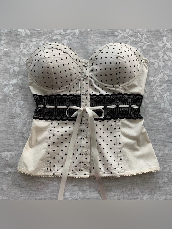 Guess Tops - *ISO* Guess size XS polka dot corset top